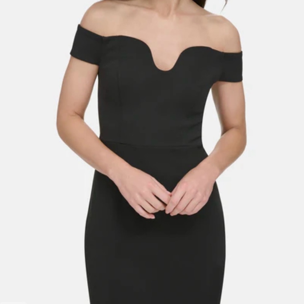 Elegant Black Off-Shoulder Dress